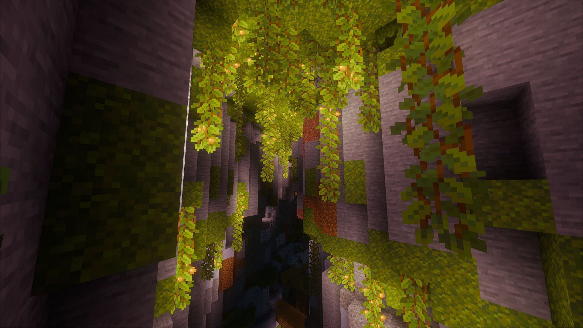 Lush caves biome (Image via Minecraft)